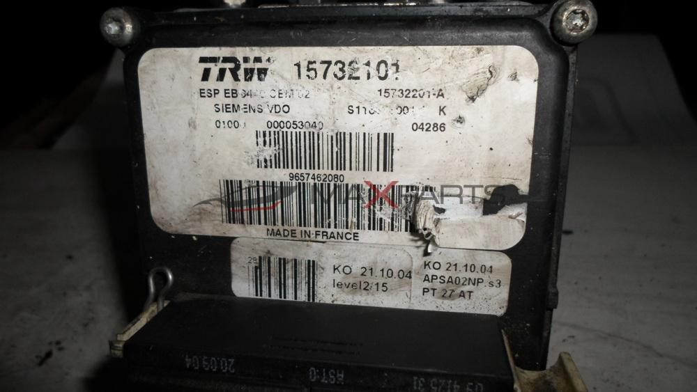 ABS модул за PEUGEOT 407 2.0 PETROL ABS PUMP 9657462080 15732101  S118676001