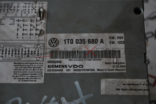 Навигация за Volkswagen Passat 6 1T0035680A