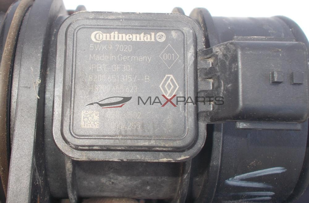 Дебитомер за Opel Vivaro 2.0DCI AIR FLOW METER 8200651315 H8200655623 5WK97020