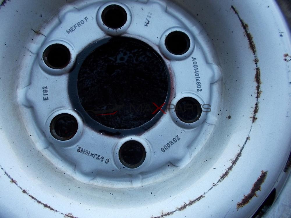 Джанти 16`` за MERCEDES SPRINTER W906 STEEL WHEELS A0014014802  6,5Jx16 H2  ET62