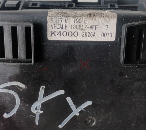 КЛИМА УПРАВЛЕНИЕ MAZDA 6 SKYACTIVE 415 61 190 Е  HEATER  VF JALH - 18C612 - AFF 7 K4000 3K26A 0013  тв sky .  4:55 61 190 E  HEATER  VPCALH - 18C612 - AFF 7 K4000 3K26A 0013  sky