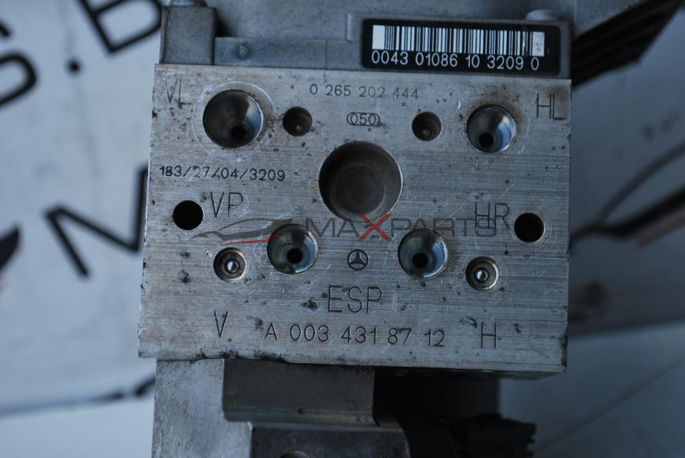 ABS модул за MERCEDES-BENZ S-Class W220 2.2CDI  0 265 202 444  A 003 431 87 12