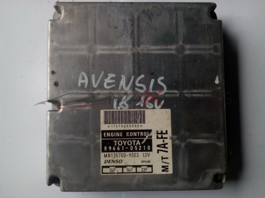 Компютър за TOYOTA AVENSIS 1.8 16 V ECU 8966105210  MB1757009303