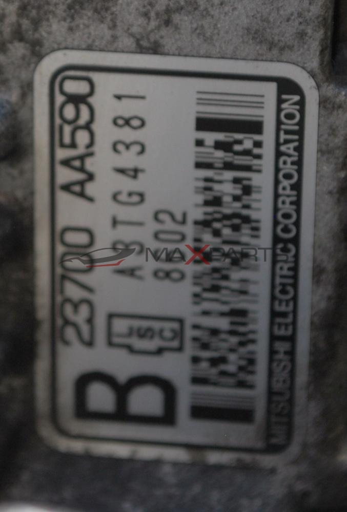 ГЕНЕРАТОР ЗА SUBARU LEGACY 2.0D     23700 AA590     A3TG4381