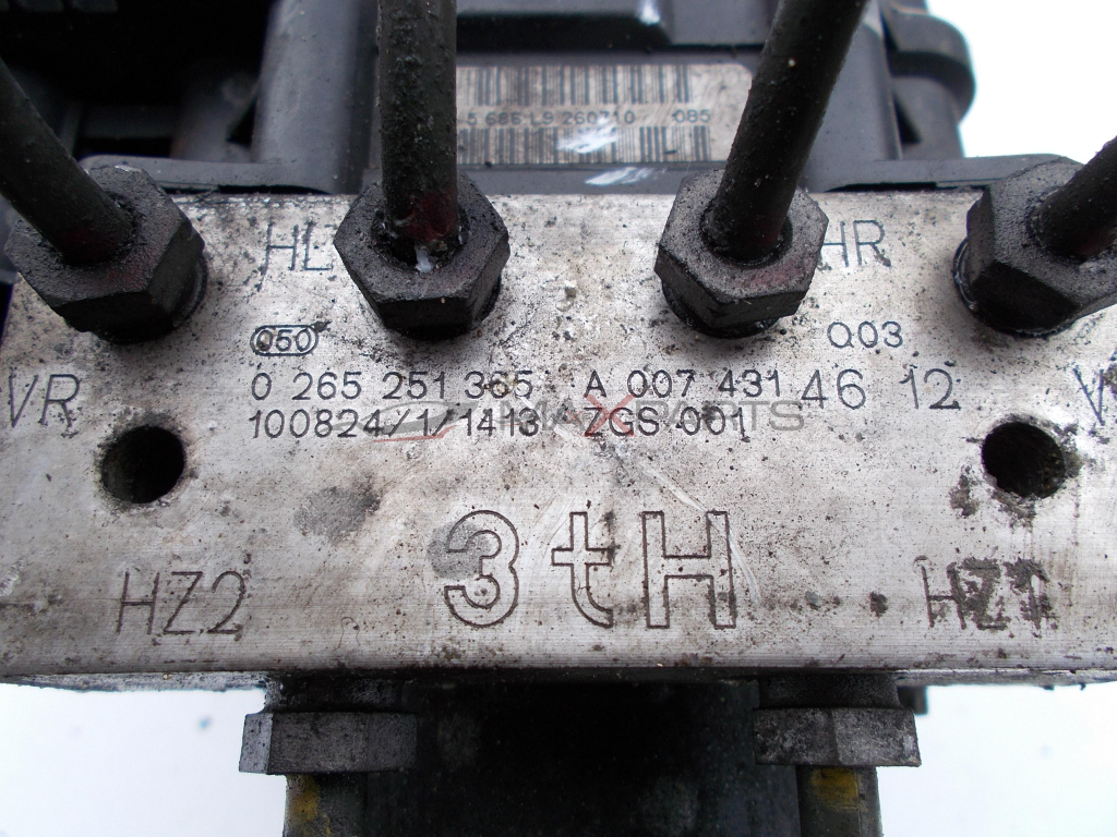 ABS модул за Mercedes Benz Sprinter W906 2.2CDI ABS PUMP 0265951520 0265251365 A0074314612