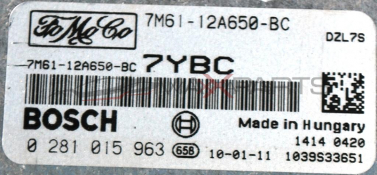 Контролер двигател за MAZDA 3 1.6D           7M61-12A650-BC         0 281 015 963