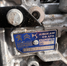 АВТОМАТИЧНА СКОРОСТНА КУТИЯ.. PEUGEOT 208..1.2  AWF8G30 22F7E3668178     MADEIN JAPAN AWF8G30 SERIAL NO .  AISIN AWF8G30 ATN 20 GTBW  22F7E41416  3668178