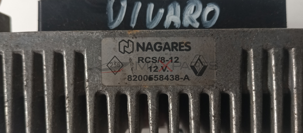 РЕЛЕ ПОДГРЕВ 8200558438 А NAGARES RCS / 8-12 12 V. 8200658438 - A