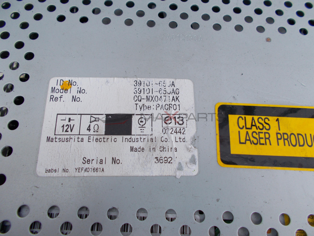 CD player за Suzuki Grand Vitara 39101-65JA 39101-65JA0 CQ-MX0471AK