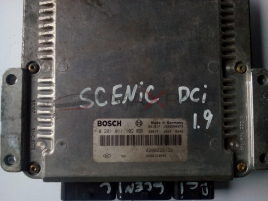 Компютър за RENAULT SCENIC 1.9 DCI 120 Hp ECU 0281011102  8200222133