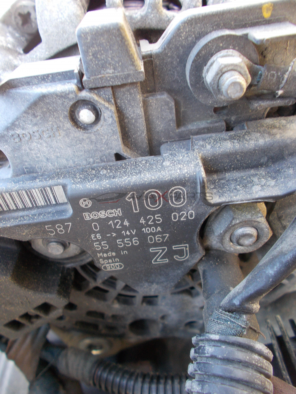 Генератор за Opel Zafira B 1.6i ALTERNATOR 0124425020 55556067