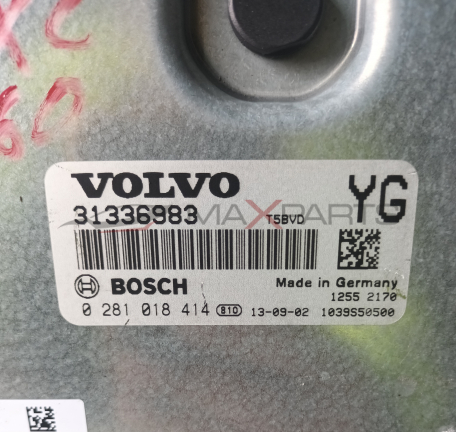 КОМПЮТЪР VOLVO XC60 9006681066  VOLVO 31336983  YG  T5BVD  BOSCH  Made in Germany  1255 2170  0 281 018 414 810 13-09-02 1039S50500  ME  VOLVO 31336983  BOSCH  YG  T5BVD  Made in Germany  1255 2170  0281 018 414 810 13-09-02 1039550500  x C 60  VOLVO 3133