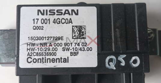 УПРАВЛЯВАЩ МОДУЛ ЗА  2014 17 001 4GC0A  Q002  150300127729E HW - NRA 000 901 74 02  BBF  HW - 10 / 29.00 SW - 10 / 43.00 A2C85535900 Continental  Q50