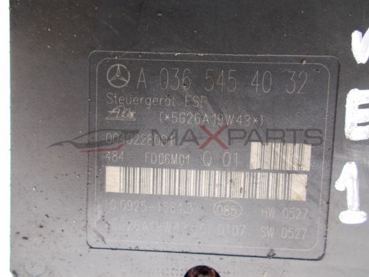 ABS модул за Mercedes Benz C-Class W203 1.8 Kompressor ABS PUMP A0365454032 A0064310312