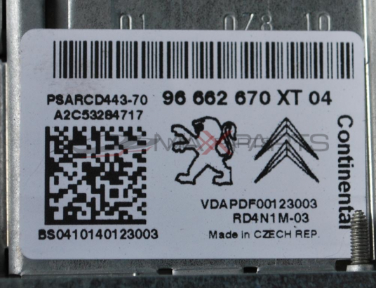 CD радио за CITROEN C4 PICASSO           96 662 670 XT 04