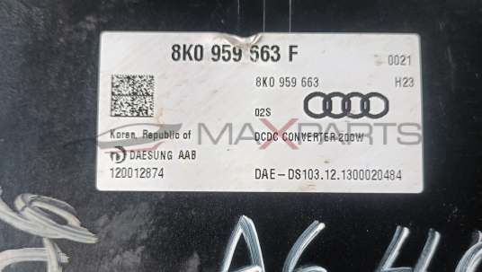 УПРАВЛЯВАЩ МОДУЛД СТАБИЛБИЗАТОР НАПРЕЖЕНИЕ   ЗА AUDI A6 4G  2016    8K0 959 563 F  8K0 959 663  0000  DCDC CONVERTER 200W