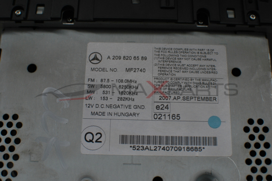 CD за Mercedes-Benz W209 CLK