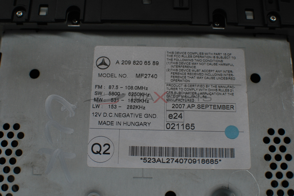 CD за Mercedes-Benz W209 CLK