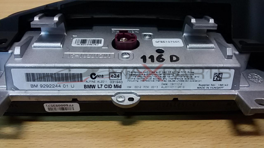 Дисплей за BMW 116 D DISPLAY 2012  15-19281z01