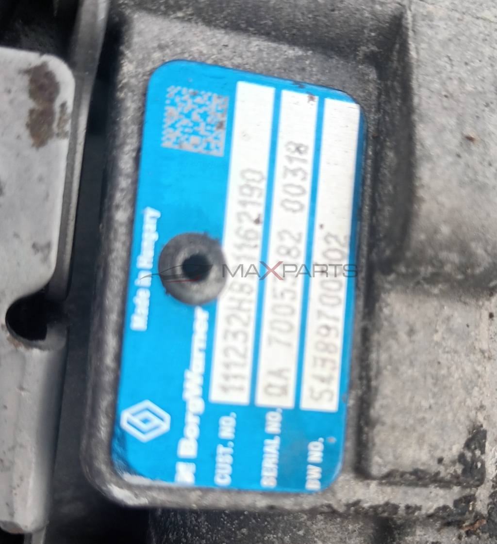 ТУРБО КОМПРЕСОР 1.5 DCI RENAULT KANGOO  111232H621162190 A 70053182 00318