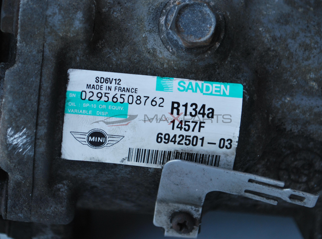 Клима компресор за MINI COOPER 1.6i PETROL  02956508762  R134a 1457F 6942501-03