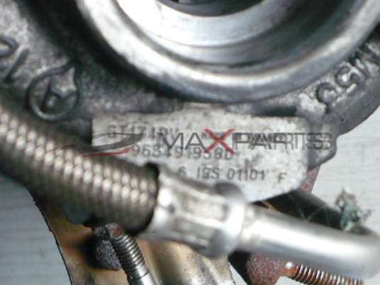 Турбо компресор за PEUGEOT 407 2.0 HDI 136 HP 9654919580  753556-0002   GT1749V
