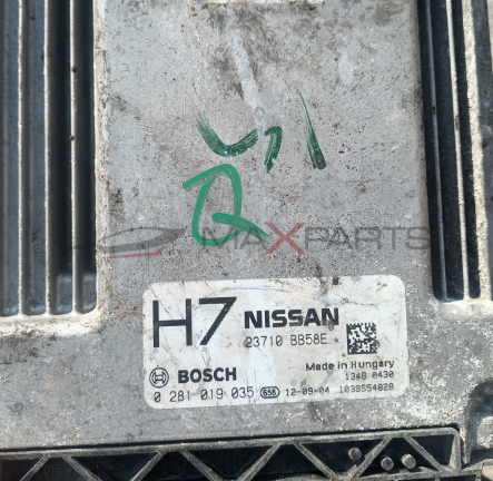 ДВИГАТЕЛЕН КОМПЮТЪР NISSAN QASHQAI 1.6DCI 0281 019 035  23710 BB58E .  BOSCH  Made in Hungary  1348 0430  0 281 019 035 658 12-09-04 1039554828