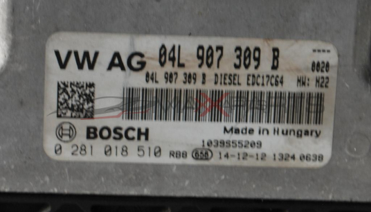 Контролер двигател   за   VW GOLF 7    1.6TDI  77kw   105hp           04L 907 309 B