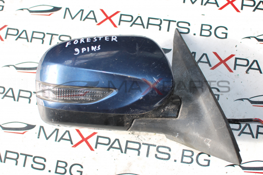 ДЯСНО ОГЛЕДАЛО SUBARU FORESTER 2013  /със забележки/ стъкло счупено
