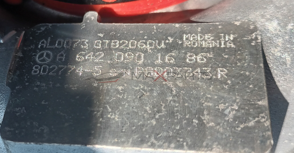 ТУРБО КОМПРЕСОР W221 S 350 CDI BLUETECH 50001069  AL0073 GT82060 14 A 642 090.16 86 ° 802724-5 NPGD03743.R