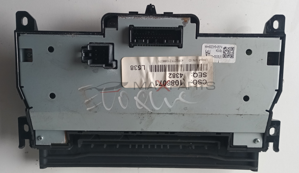 КЛИМА УПРАВЛЕНИЕ LAND ROVER EVOQUE 2.2 D  1088071  SEQ :  4382  Unique VIN ID : 4382ZTFZ1088071  171031-0  HJ32-14C239 - HA  L538