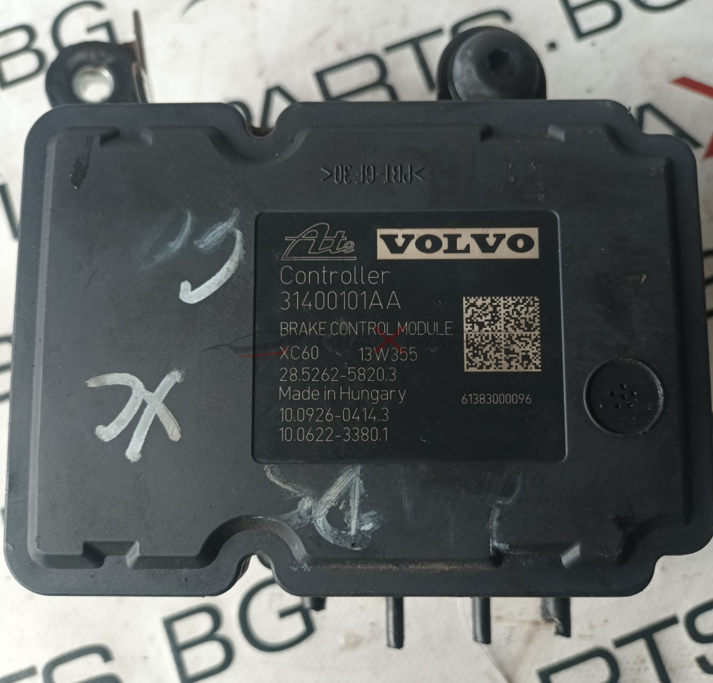 ABS VOLVO XC 60 Ate VOLVO  Controller 31400101AA BRAKE CONTROL MODULE  13W355 28.5262-5820.3  XC60  Made in Hungary  61383000096  10.0926-0414.3 10.0622-3380.1