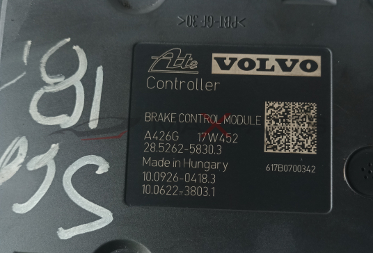 ABS VOLVO S 60 Alte VOLVO  Controller  BRAKE CONTROL MODULE A426G 17W452 28.5262-5830.3 Made in Hungary 10.0926-0418.3 10.0622-3803.1  617B0700342