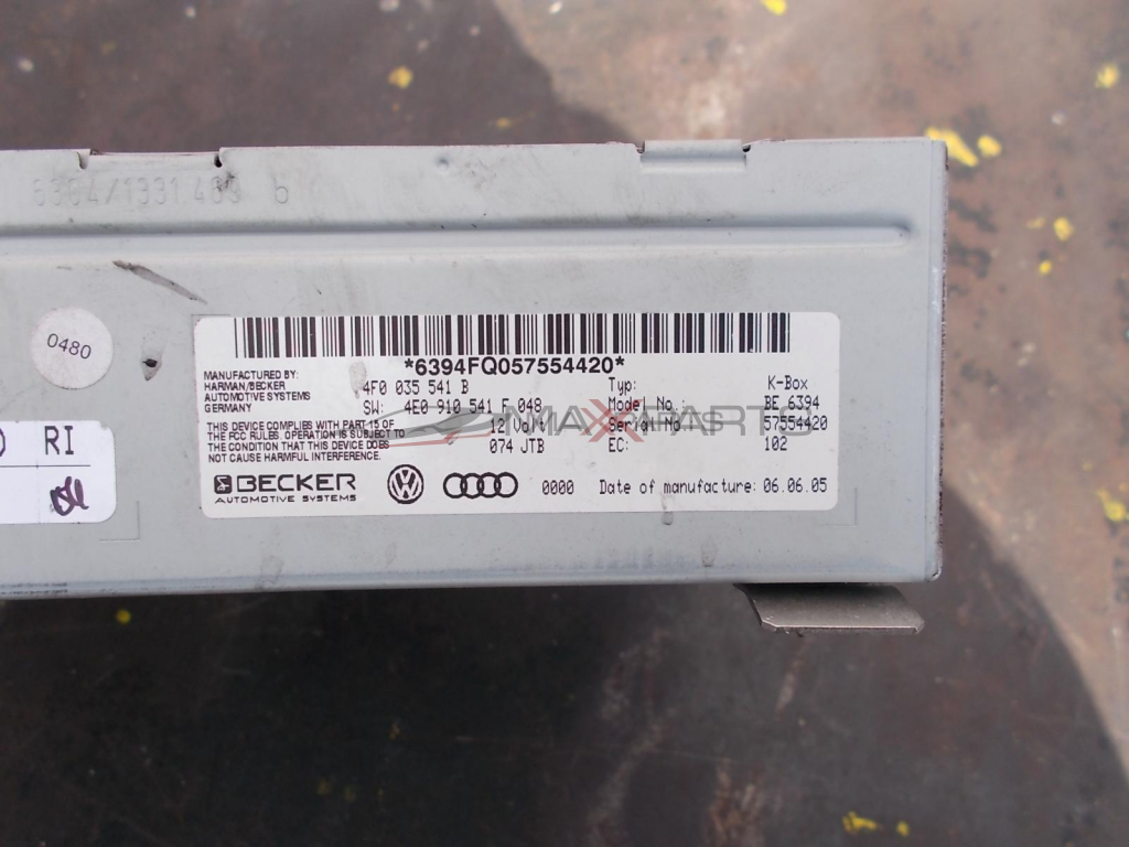 K-Box Radio / Stereo Tuner AUDI A6 4F 4F0035541B  4E0910541F