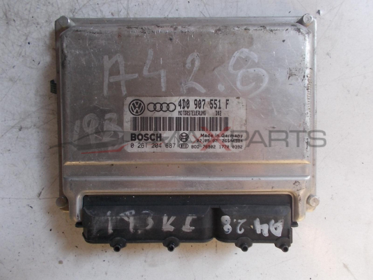 Компютър за AUDI A4 2.8 ENGINE ECU 4D0907551F 0261204687
