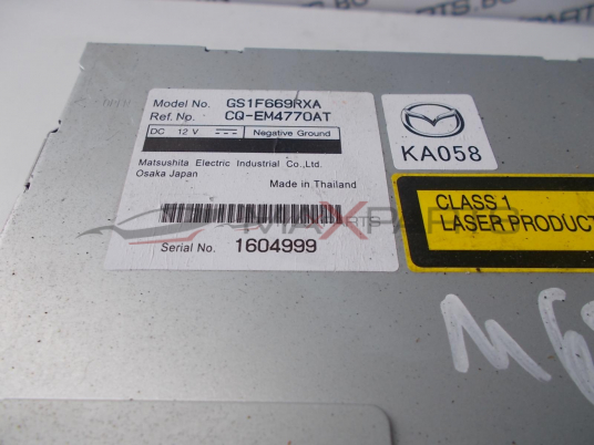 CD player за MAZDA 6 GSIF669RXA CQ-EM4770AT