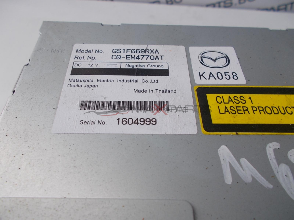 CD player за MAZDA 6 GSIF669RXA CQ-EM4770AT