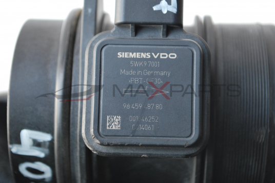 Дебитомер SIEMENS VDO за PEUGEOT 407 2.7HDI  5WK9 7001  96 459 487 80  001046252  0014061