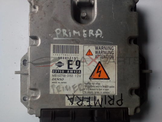 Компютър за Nissan Primera 2.2 DCi engine ECU 23710AW42A  MB102758-3153