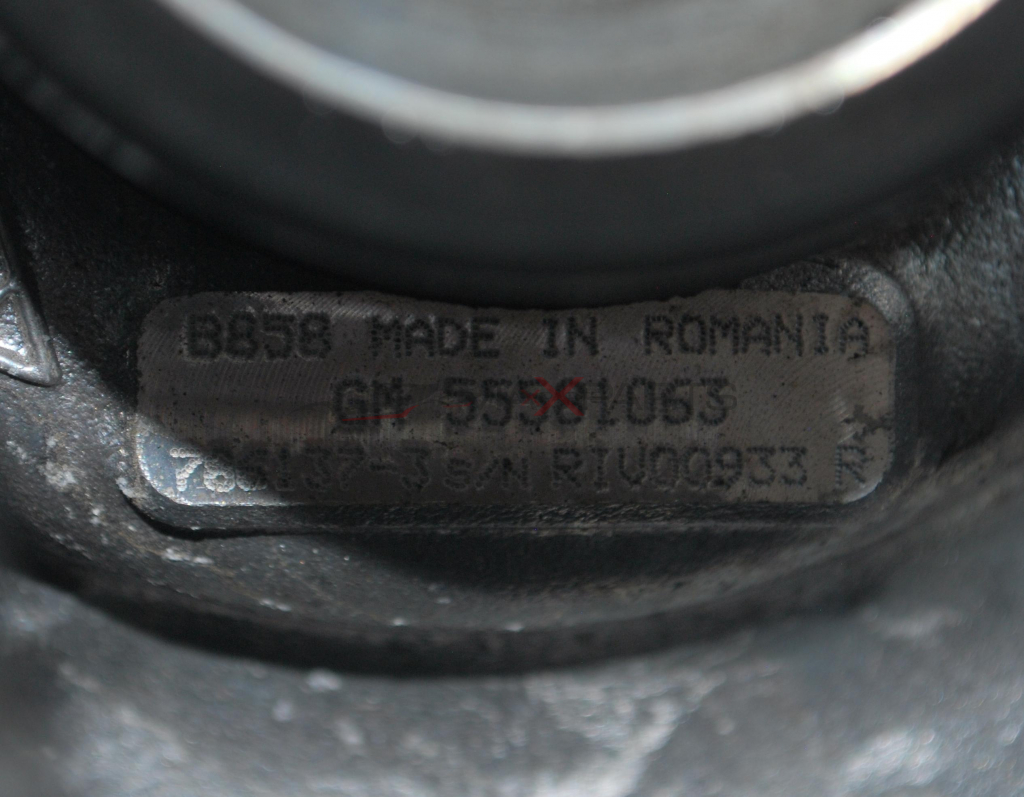 Турбо компресор за OPEL INSIGNIA 2.0CDTI  GM 55581063