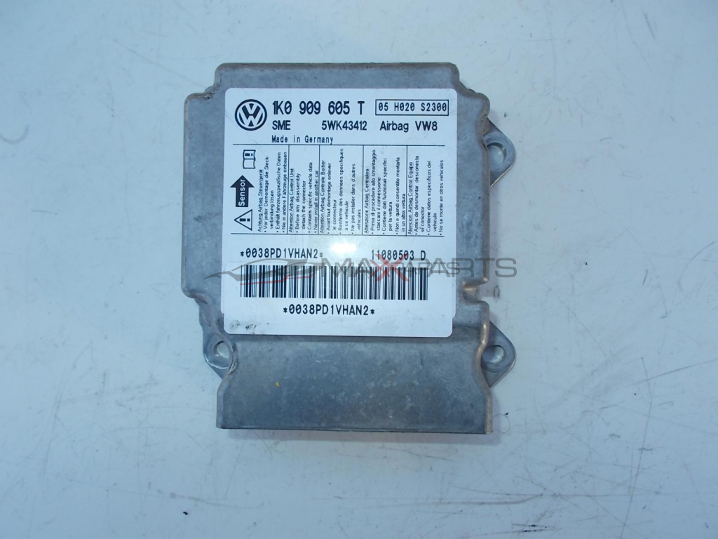 Централа airbag за VW JETTA AIRBAG CONTROL MODULE 1K0909605T 5WK43412