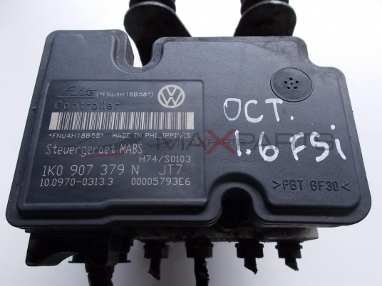 ABS модул за SKODA OCTAVIA 1.6 FSI ABS PUMP 1K0907379N  1K0614117F   10.0970-0313.3   10.0207-0034.4