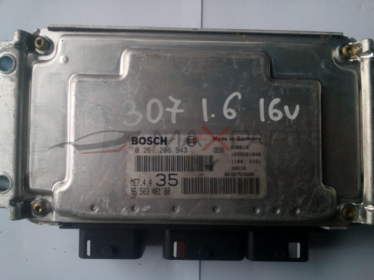Компютър за PEUGEOT 307 1.6 16 V ECU 0261206943 9650346180 9638765680