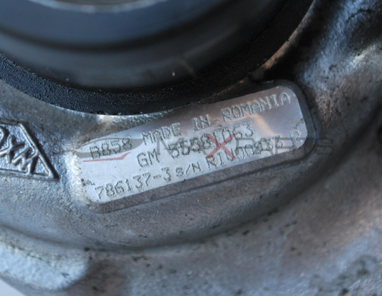 Турбо компресор за OPEL INSIGNIA 2.0CDTI AUTOMATIC  B858  GM 55581063  786137-3 s/n RIV00933 R