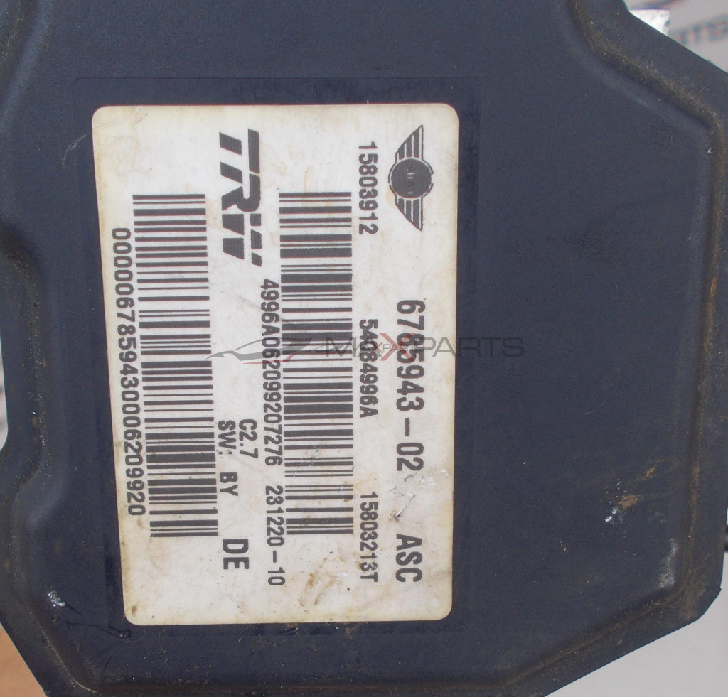 ABS модул за Mini Cooper 1.6D ABS PUMP 678594302 15803213T 15803912 54084996A