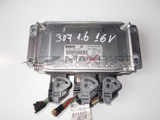 Компютър за PEUGEOT 307 1.6 16V ENGINE ECU 0261206943 9650346180
