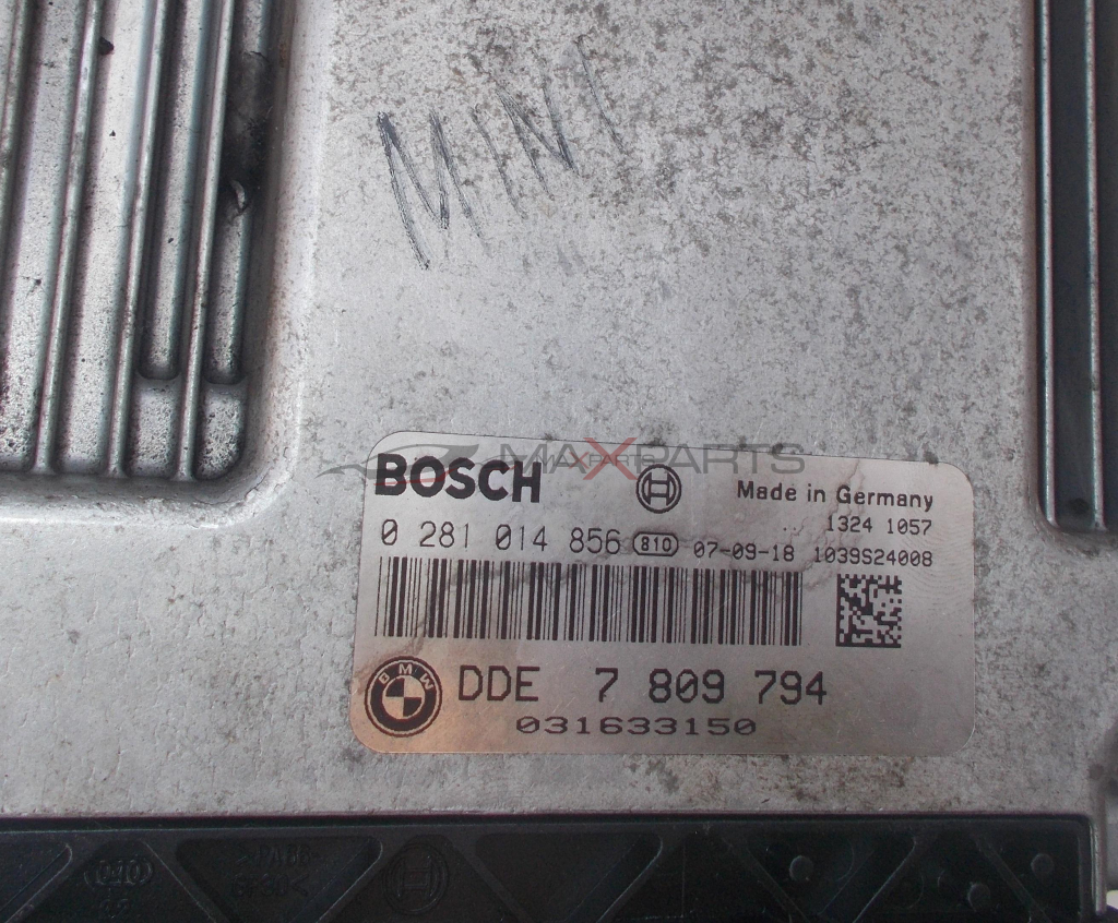 Компютър за Mini Cooper 1.6D ENGINE ECU 0281014865 7809794