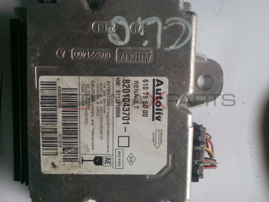Централа AIRBAG за RENAULT CLIO AIRBAG CONTROL MODULE 8201043701 610796000