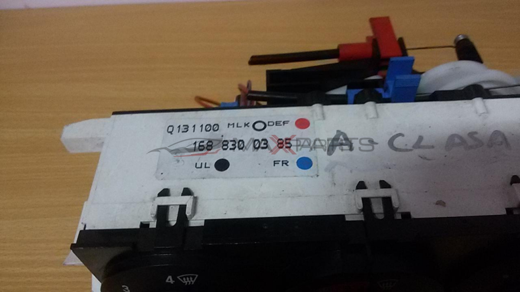 A CL W 168 2002  Heater Climate Controls
