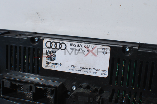 Клима управление за Audi A4 B8 8K2 820 043 S